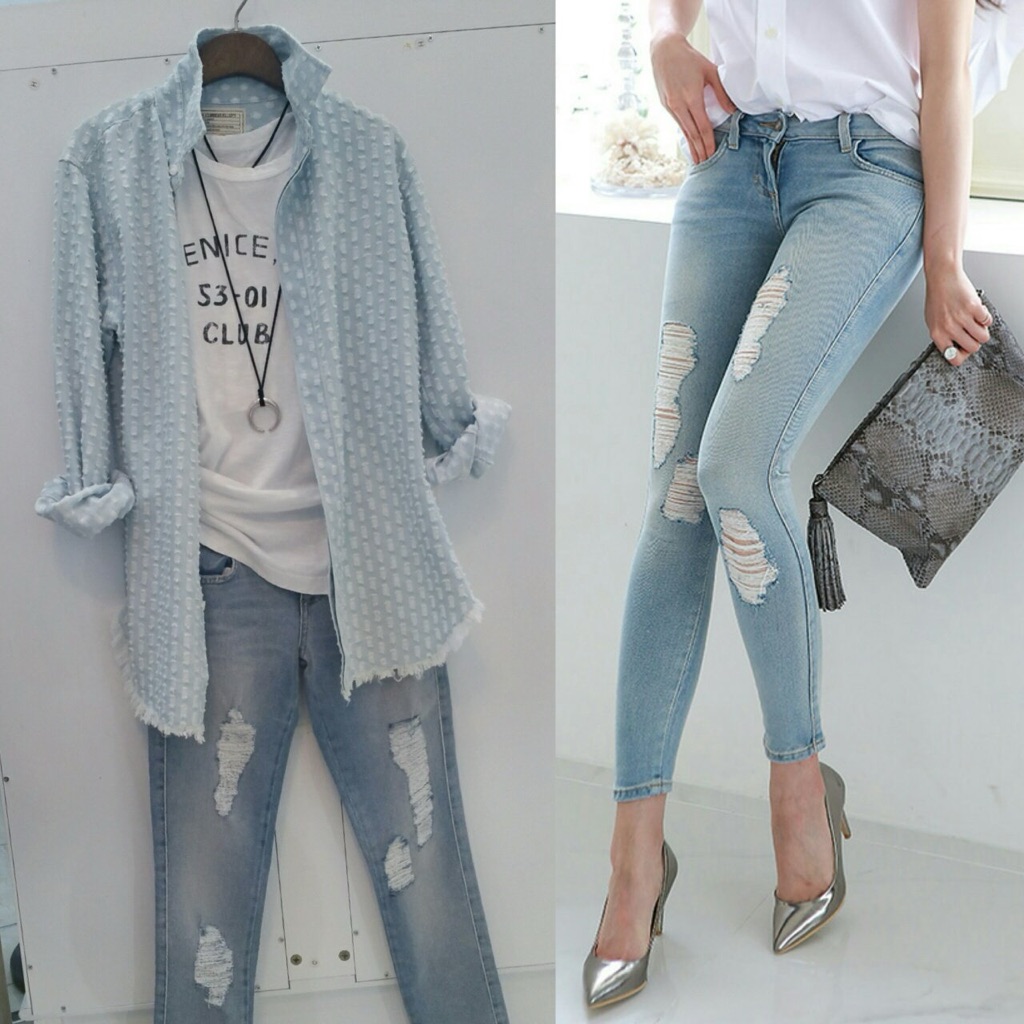 Siwy Denim Low Rise Destroyed Skinny Jean